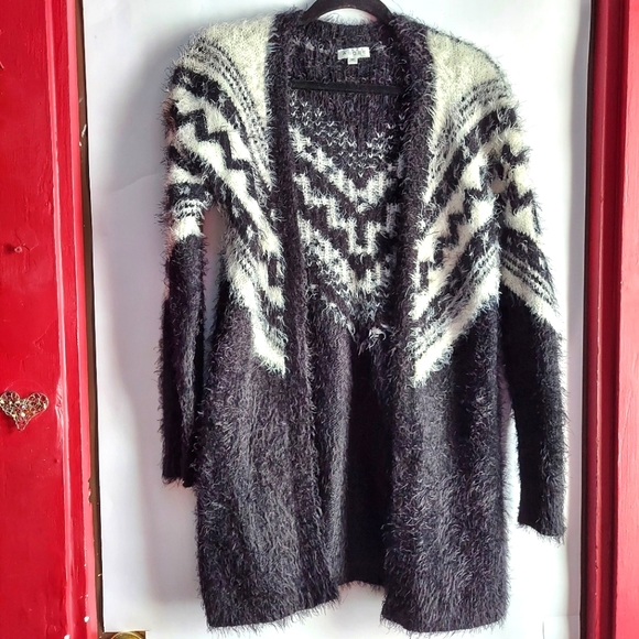 Adore Open Front Fuzzy Soft Cardigan Sz M - Picture 1 of 4